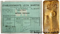 OR, PALLADIUM ET PLATINE INVESTISSEMENT Lingot de 1 kg - OR 995,0 SUP