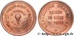 COMMUNE (LA) TROISIÈME RÉPUBLIQUE Module de 10 centimes, ballon   LE TOURVILLE   n.d.