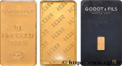 OR, PALLADIUM ET PLATINE INVESTISSEMENT Lingotin de 1 gramme - OR 999,9 FDC