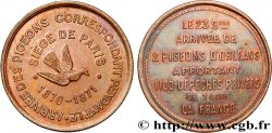TROISIÈME RÉPUBLIQUE Arrivée des pigeons correspondants 1871