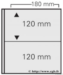 10 pages Louis Billets 2 poches (120 x 180 mm) LINDNER