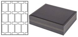 Coffret NERA XL 3 plateaux pour 36 étuis REBECK L LINDNER