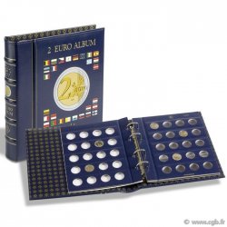 Classeur VISTA-EURO spécial 2 Euro (80 monnaies) (avec étui) LEUCHTTURM