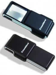 Loupe de poche SLIDE avec grossissement x 3 et LED LEUCHTTURM