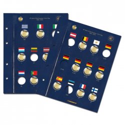 2 pages VISTA-EURO 2 Euro  30 ans du Drapeau européen - 2015  LEUCHTTURM