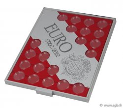Box Monnaies spécial 2 Euro 10 ans Euro - 2012 + 21 capsules (fournies) LINDNER