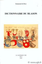 Dictionnaire du blason DE BOOS Emmanuel