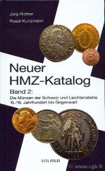 Neuer HMZ-Katalog, Band 2, schweiz, Liechtenstein, 15./16. Jahrhundert bis Gegenwart (monnaies suisses et du Liechtenstein des 15-16e siècles jusqu