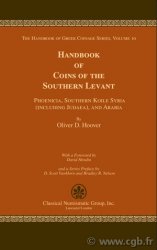 The Handbook of Greek Coinage Series, volume 10 - The Handbook of Coins of the Southern Levant (phoenicia, Southern Koile Syria (including Judaea), and Arabia, Fith to First century BC