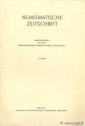 Numismatische zeitschrift herausgeben von der numismatischen geselleschaft in Wien, der Ganzen Reihe 66, band; 1933 