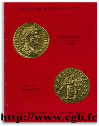 Collections BILLEY, La J... et V... - Monnaies grecques, romaines, byzantines, gauloises, féodales, françaises, étrangères BOURGEY E. 