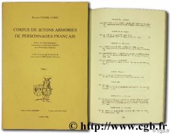 Corpus de jetons armoriés de personnages français - tome 2 CORRE P.