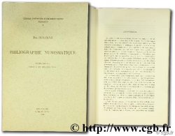 Bibliographie numismatique - supplément : ordres et décorations - Cercle d Études Numismatiques travaux 4 SUETENS I.