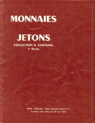 Monnaies - jetons, Collection R. Castaing, 1ère partie, BOURGEY É.