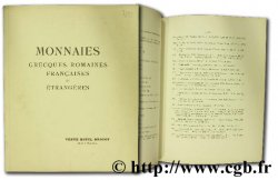 Collection de M. E. de P. (deuxième partie), monnaies grecques, romaines, françaises et étrangères, Paris, 14-16 mai 1936 CIANI L.