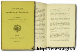 Dictionnaire d archéologie égyptienne PIERRET P.