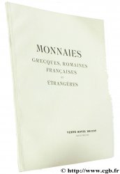 Monnaies grecques, romaines, françaises et étrangères 