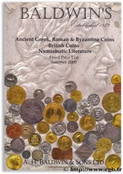Ancient Greek, Roman & Byzantine Coins, British Coins, Numismatic Literature - Summer 2009 BALDWIN & Sons