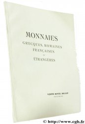 Collection de M. E. de P. (deuxième partie) - Monnaies grecques, romaines, françaises et étrangères CIANI M.-L.