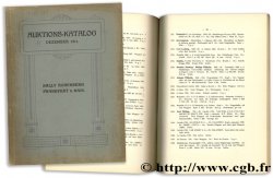 Auktions-Katalog - Dezember 1911 ROSENBERG S.