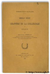 Numismatique française : Méreau inédit du chapitre de la collégiale de Dreux PRÉAU C.