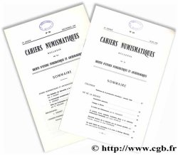 Cahiers numismatiques n° 84 et 95 Collectif