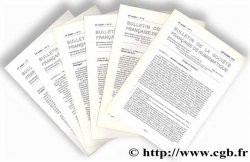 Bulletins de la Société Française de Numismatique : six numéros Collectif