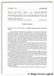 Bulletin de la Société Française de Numismatique - 55e année, n° 1 Collectif