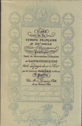 Art de la cuisine française au XIXe siècle (1 volume) PLUMMEREY