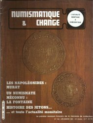 Numismatique & Change n°102 - DECEMBRE 1981 NUMISMATIQUE ET CHANGE
