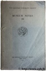 Museum notes 20 - the american numismatic society