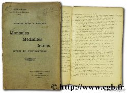 Collection de feu M. Bulland, monnaies, médailles, jetons, livres de numismatique SERRURE R.