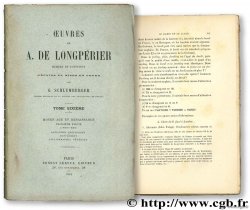 Œuvres de A. de Longpérier SCHLUMBERGER G.