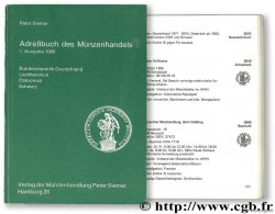 Adressbuch des Münzenhandels SIEMER P.