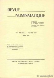 Revue Numismatique 1970, VIe série, tome XII 