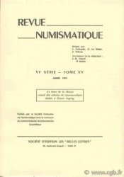 Revue Numismatique 1973, VIe série, tome XV