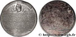 SECOND EMPIRE Médaille, Première pierre de l’église Saint Jean-Baptiste à Belleville, bénite par l’archevêque de Paris, Monseigneur Sibour, et posée par le Baron Haussman