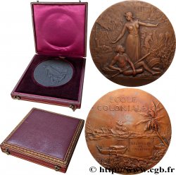 III REPUBLIC Médaille, École coloniale, Exemplaire de collection AU