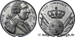 LOUIS XVIII Médaille, Paix et commerce