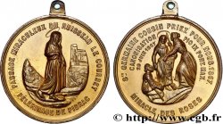 SECOND EMPIRE Médaille, Passage miraculeux du Ruisseau le Courbet, Sainte Germaine