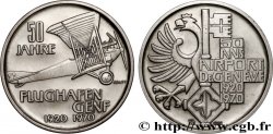 SWITZERLAND Médaille, 50 ans de l’aéroport de Genève AU
