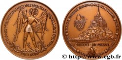 MÉDAILLES RELIGIEUSES Médaille, Saint Michel, l’ange et le mont