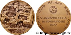 ITALIE Médaille, Dixième anniversaire du Rotary club de milan