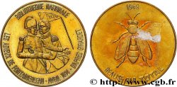 QUINTA REPUBBLICA FRANCESE Médaille, Bibliothèque nationale, Réalisé par total