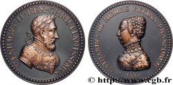 HENRI II Médaille d’Henri II et Catherine de Médicis, refrappe