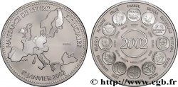 CINQUIÈME RÉPUBLIQUE Médaille, Essai, Naissance de l’Euro fiduciaire