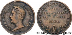 SECOND REPUBLIC Médaille, Napoléon Bonaparte, Élu représentant du peuple