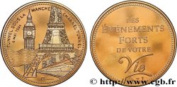 FUNFTE FRANZOSISCHE REPUBLIK Médaille, Tunnel sous la Manche