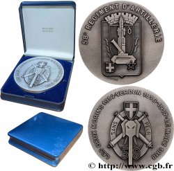 CINQUIÈME RÉPUBLIQUE Médaille, 58e Régiment d’artillerie