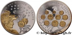 CINQUIÈME RÉPUBLIQUE Médaille, 10 ans d’adieu au Franc